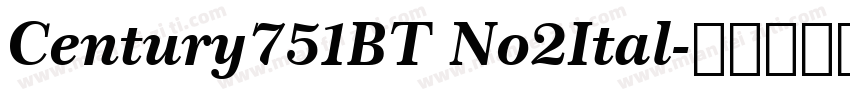 Century751BT No2Ital字体转换